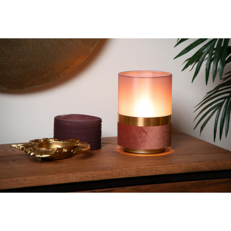 Lucide EXTRAVAGANZA TUSSE - Lampe de table - Ø 15 cm - 1xE14 - Rose