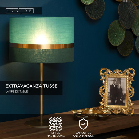 Lucide EXTRAVAGANZA TUSSE - Lampe de table - Ø 30 cm - 1xE14 - Vert