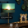 Lucide EXTRAVAGANZA TUSSE - Lampe de table - Ø 30 cm - 1xE14 - Vert
