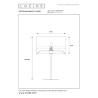 Lucide EXTRAVAGANZA TUSSE - Lampe de table - Ø 30 cm - 1xE14 - Bleu