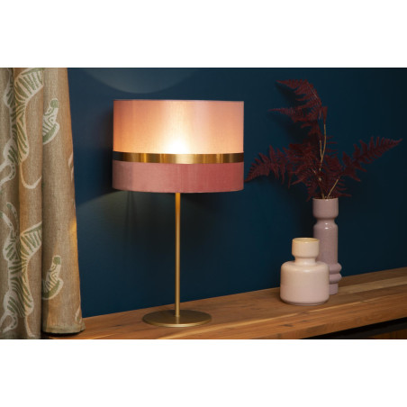 Lucide EXTRAVAGANZA TUSSE - Lampe de table - Ø 30 cm - 1xE14 - Rose