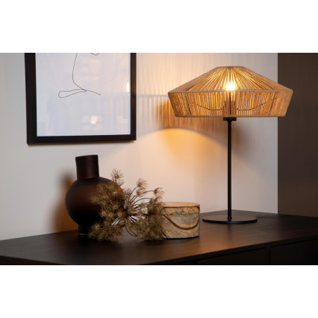 Lucide YUNKAI - Lampe de table - Ø 40 cm - 1xE27 - Naturel