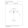 Lucide YUNKAI - Lampe de table - Ø 40 cm - 1xE27 - Naturel
