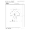 Lucide FUNGO - Lampe de table - 1xE27 - Opalin