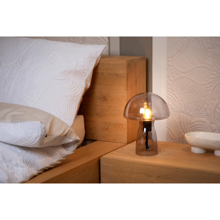 Lucide FUNGO - Lampe de table - 1xE27 - Fumé