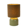 Lucide WOOLLY - Lampe de table - Ø 16 cm - 1xE14 - Vert