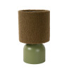 Lucide WOOLLY - Lampe de table - Ø 16 cm - 1xE14 - Vert