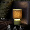 Lucide WOOLLY - Lampe de table - Ø 16 cm - 1xE14 - Vert