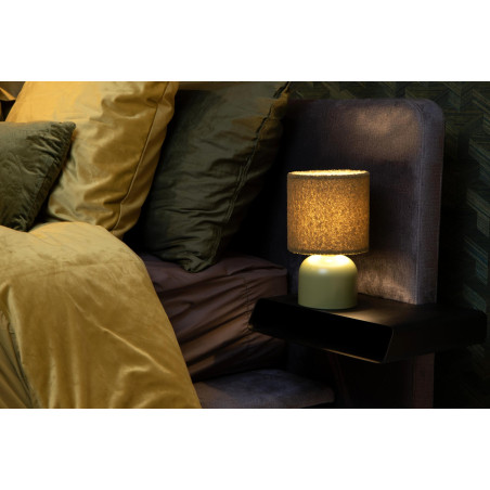 Lucide WOOLLY - Lampe de table - Ø 16 cm - 1xE14 - Vert