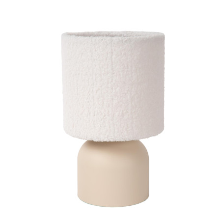 Lucide WOOLLY - Lampe de table - Ø 16 cm - 1xE14 - Crème