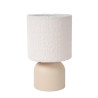 Lucide WOOLLY - Lampe de table - Ø 16 cm - 1xE14 - Crème