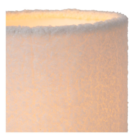 Lucide WOOLLY - Lampe de table - Ø 16 cm - 1xE14 - Crème