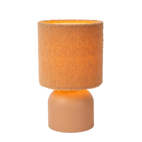 Lucide WOOLLY - Lampe de table - Ø 16 cm - 1xE14 - Jaune Ocre