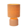 Lucide WOOLLY - Lampe de table - Ø 16 cm - 1xE14 - Jaune Ocre