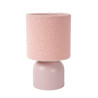 Lucide WOOLLY - Lampe de table - Ø 16 cm - 1xE14 - Rose