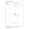 Lucide WOOLLY - Lampe de table - Ø 16 cm - 1xE14 - Rose