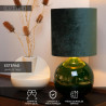 Lucide ESTERAD - Lampe de table - Ø 24 cm - 1xE14 - Vert