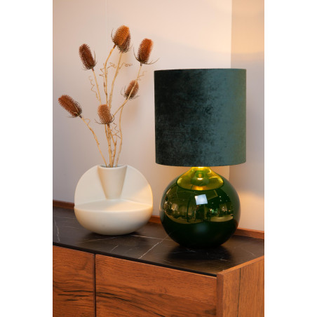 Lucide ESTERAD - Lampe de table - Ø 24 cm - 1xE14 - Vert