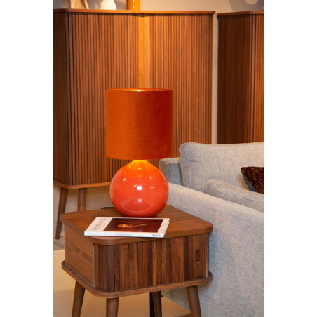 Lucide ESTERAD - Lampe de table - Ø 24 cm - 1xE14 - Orange