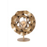 Lucide HANNELORE - Lampe de table - Ø 25 cm - 1xE27 - Or Mat / Laiton