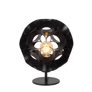 Lucide HANNELORE - Lampe de table - Ø 25 cm - 1xE27 - Noir