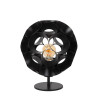 Lucide HANNELORE - Lampe de table - Ø 25 cm - 1xE27 - Noir