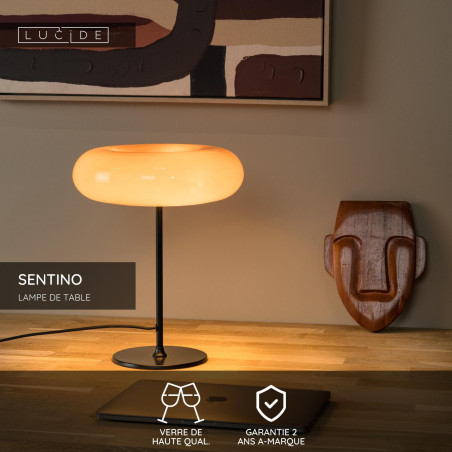 Lucide SENTINO - Lampe de table - Ø 30 cm - 3xG9 - Orange