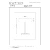 Lucide SENTINO - Lampe de table - Ø 30 cm - 3xG9 - Orange