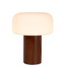 Lucide KENAN - Lampe de table - Ø 22 cm - 1xE14 - Aspect bois
