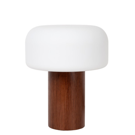Lucide KENAN - Lampe de table - Ø 22 cm - 1xE14 - Aspect bois