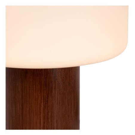 Lucide KENAN - Lampe de table - Ø 22 cm - 1xE14 - Aspect bois