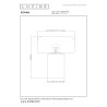 Lucide KENAN - Lampe de table - Ø 22 cm - 1xE14 - Aspect bois