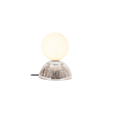 Lucide GLITZER - Lampe de table - Ø 14 cm - 1xG9 - Argenté - Essential