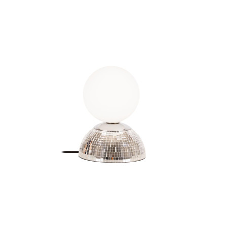 Lucide GLITZER - Lampe de table - Ø 14 cm - 1xG9 - Argenté - Essential