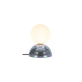 Lucide GLITZER - Lampe de table - Ø 14 cm - 1xG9 - Bleu - Essential