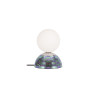Lucide GLITZER - Lampe de table - Ø 14 cm - 1xG9 - Bleu - Essential