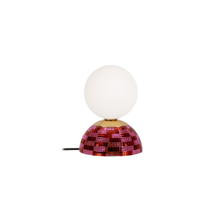 Lucide GLITZER - Lampe de table - Ø 14 cm - 1xG9 - Rose - Essential