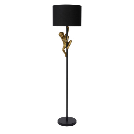 Lucide EXTRAVAGANZA CHIMP - Lampadaire - Ø 35 cm - 1xE27 - Noir