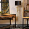 Lucide EXTRAVAGANZA CHIMP - Lampadaire - Ø 35 cm - 1xE27 - Noir