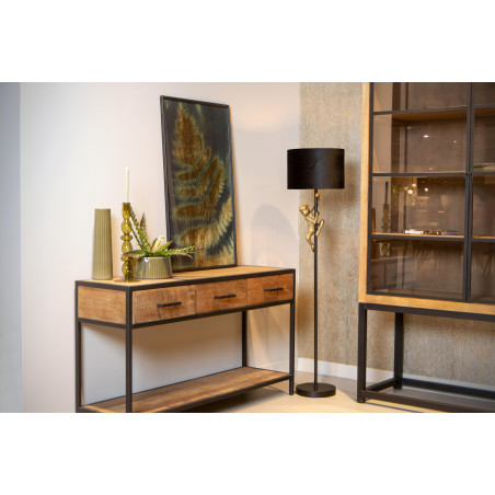 Lucide EXTRAVAGANZA CHIMP - Lampadaire - Ø 35 cm - 1xE27 - Noir