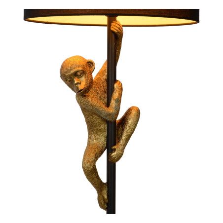 Lucide EXTRAVAGANZA CHIMP - Lampadaire - Ø 35 cm - 1xE27 - Noir