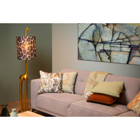 Lucide EXTRAVAGANZA MISS TALL - Lampadaire - Ø 31,5 cm - 1xE27 - Or Mat / Laiton