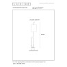 Lucide EXTRAVAGANZA MISS TALL - Lampadaire - Ø 31,5 cm - 1xE27 - Or Mat / Laiton