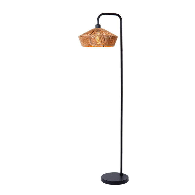 Lucide YUNKAI - Lampadaire - Ø 40 cm - 1xE27 - Naturel