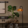 Lucide YUNKAI - Lampadaire - Ø 40 cm - 1xE27 - Naturel