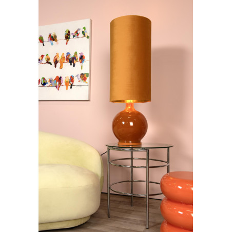 Lucide ESTERAD - Lampadaire - Ø 34 cm - 1xE27 - Jaune Ocre