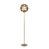 Lucide HANNELORE - Lampadaire - Ø 30 cm - 1xE27 - Or Mat / Laiton