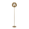 Lucide HANNELORE - Lampadaire - Ø 30 cm - 1xE27 - Or Mat / Laiton