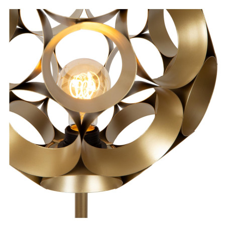 Lucide HANNELORE - Lampadaire - Ø 30 cm - 1xE27 - Or Mat / Laiton