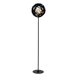 Lucide HANNELORE - Lampadaire - Ø 30 cm - 1xE27 - Noir